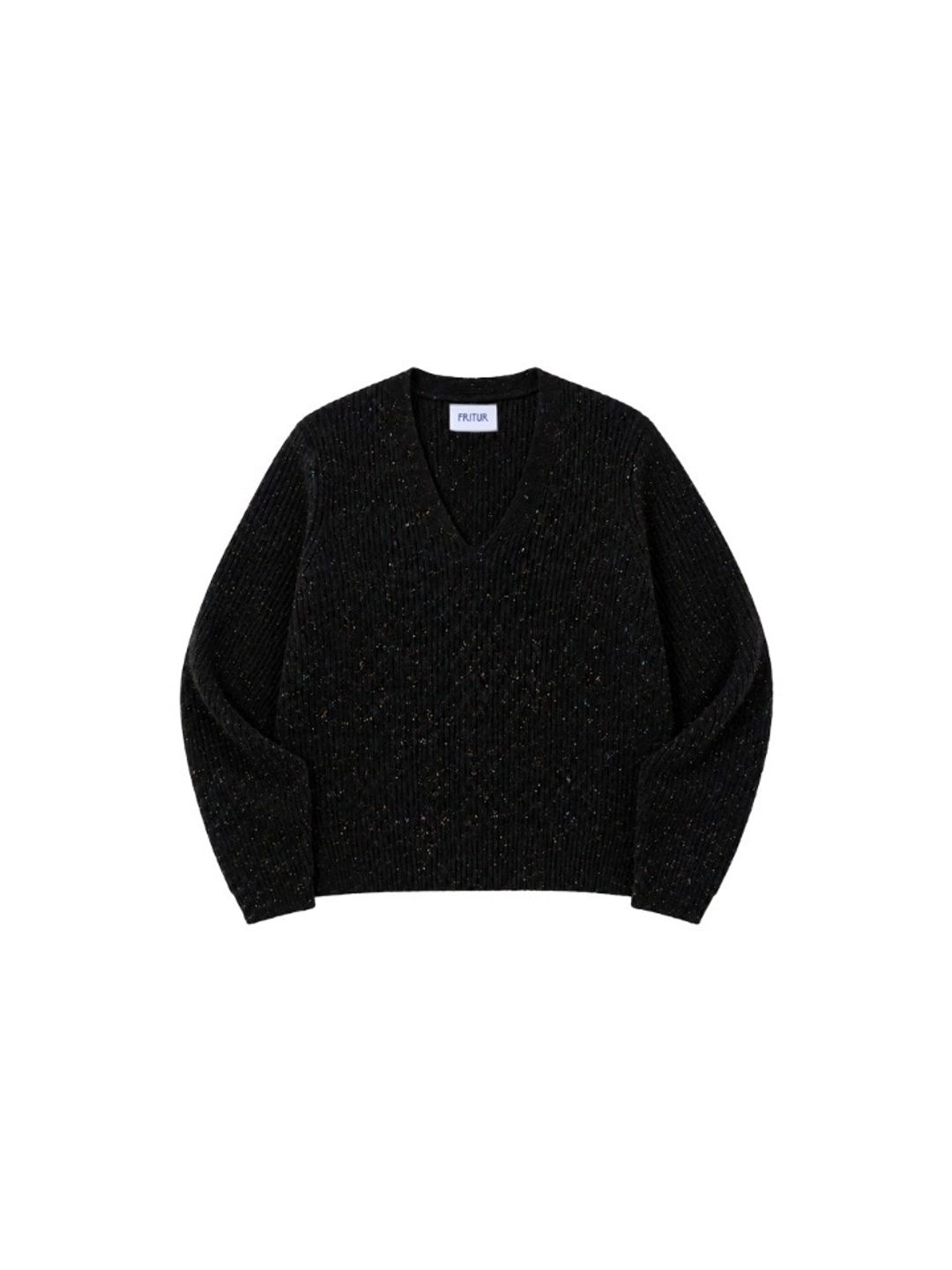 프리터 Chine Rollup Knit Black_F263KN07 상품 이미지 1
