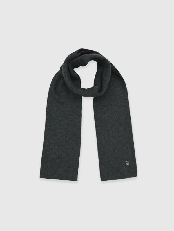 Soft Wool Scarf (Charcoal)