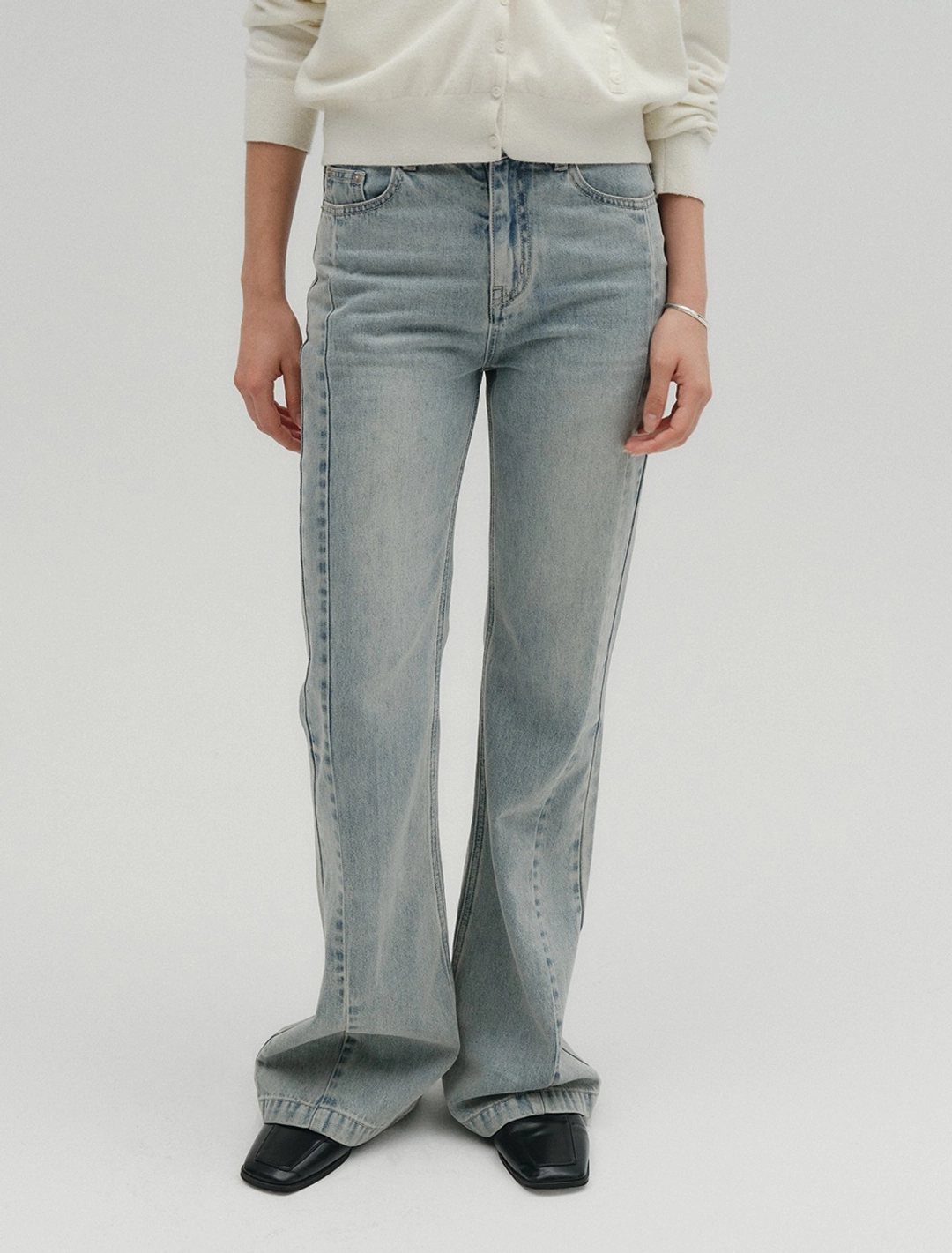 솔티페블 [3rd REORDER] VINTAGE DYEING JEAN [LIGHT BLUE] 상품 이미지 2