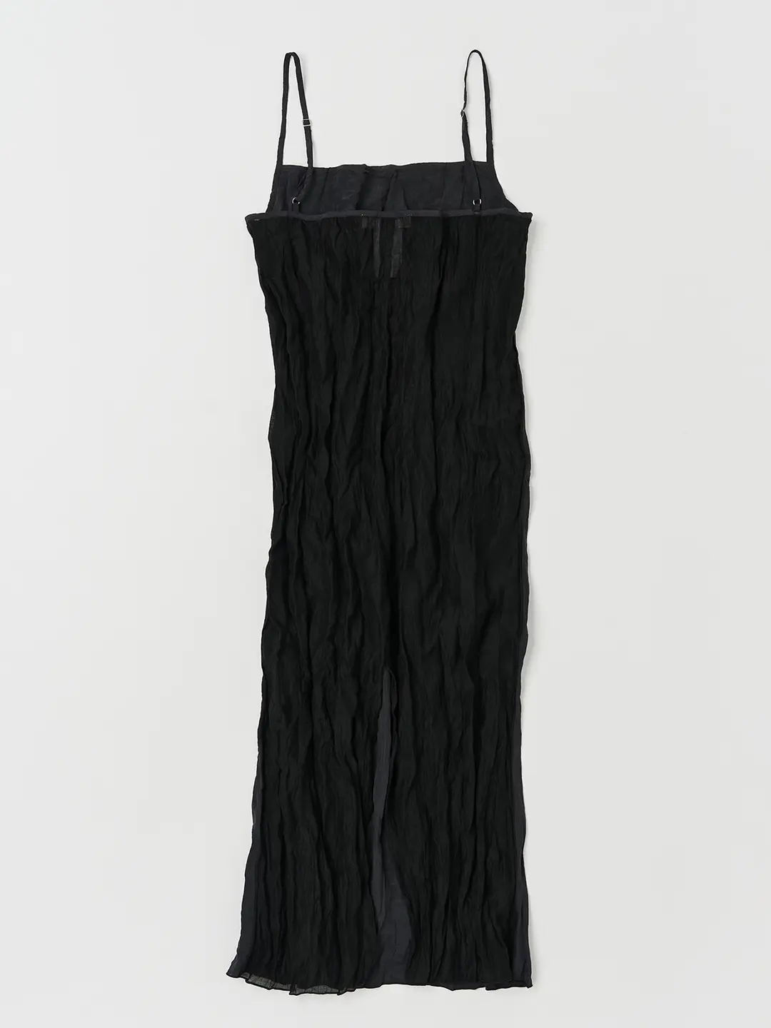 낫띵에브리띵 MIXED TEXTURE SLEEVELESS DRESS IN BLACK 상품 이미지 1