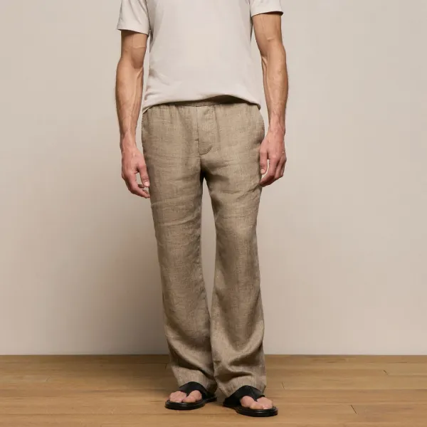 Montecito Linen Pant - Soft Beige