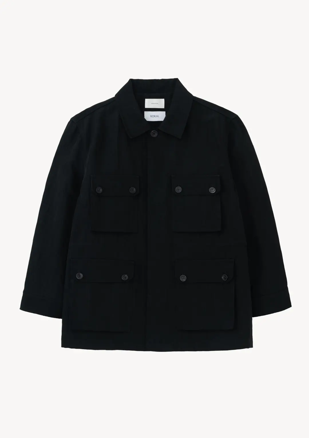 문달 Luster Safari Jacket in Black 상품 이미지 1