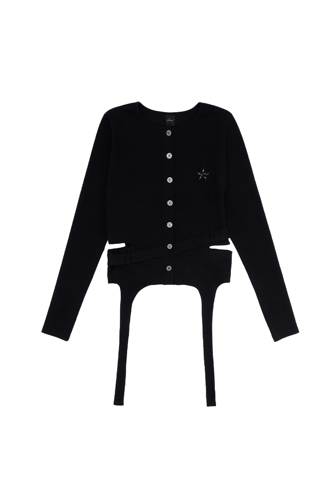 와이이이엘 BELT-STRAP CARDIGAN BLACK 상품 이미지 3