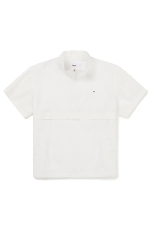 [25SS clove] Short Sleeve Anorak_Women (White)