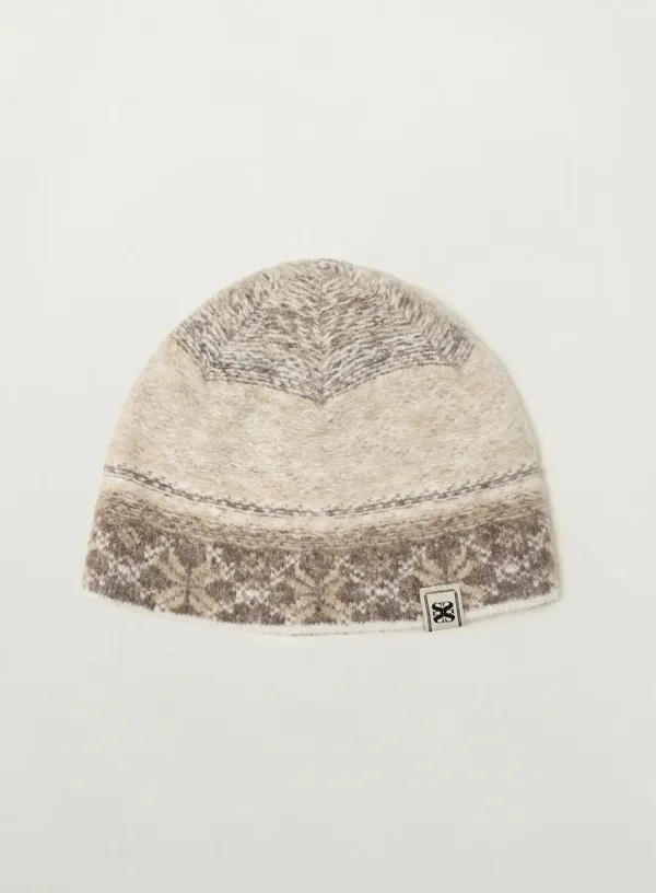 Nordic Knit Beanie - Melange Ivory