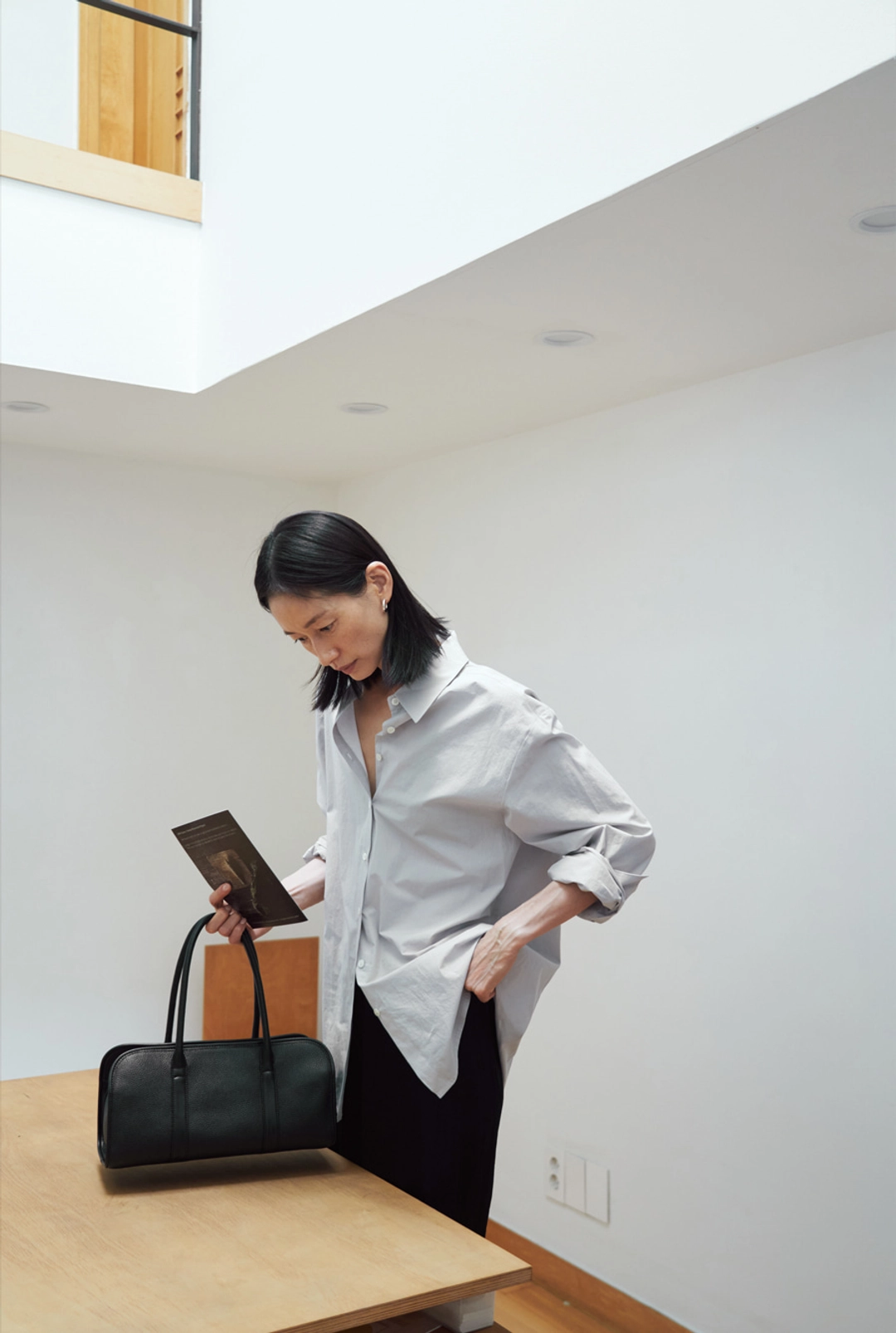 에이치에이트 NOTE SHIRTS ( FOG BLUE ) 상품 이미지 1