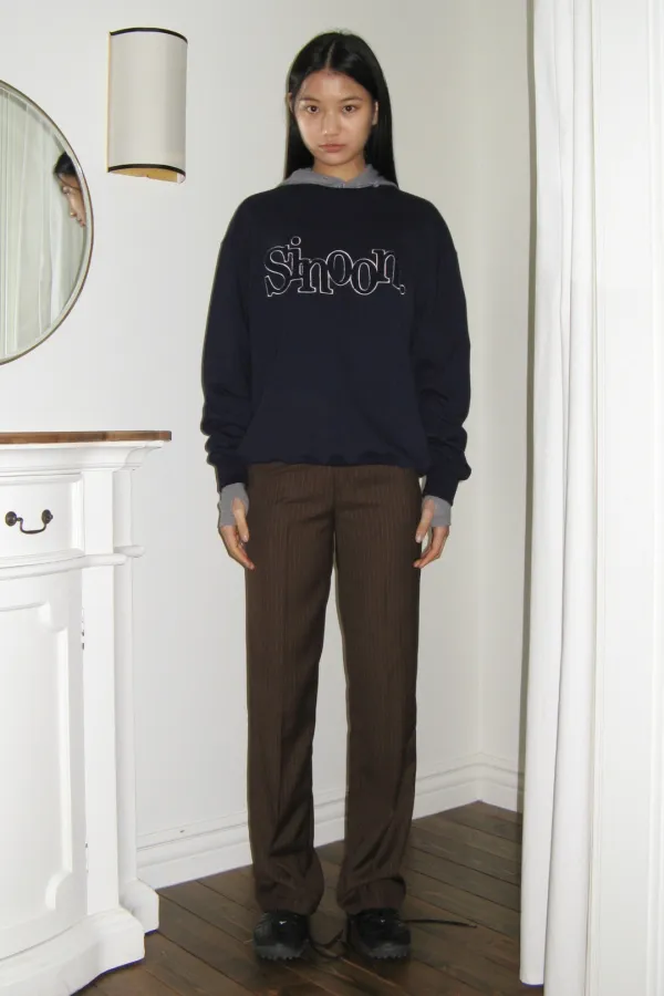 Boucle Logo Sweatshirt (Navy)