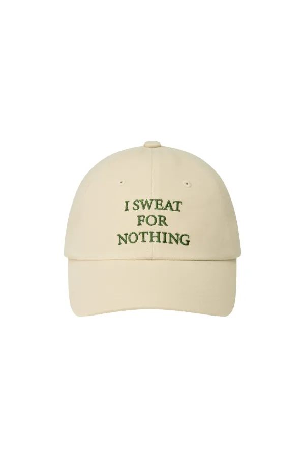 QUOTE BALL CAP-BEIGE