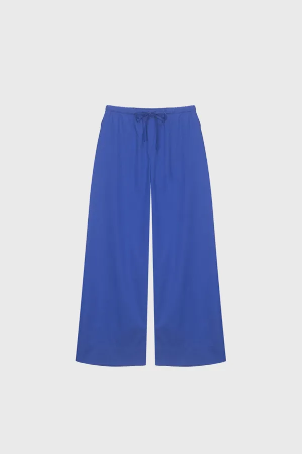 Cotton banding pants (black / khaki / blue / pink)