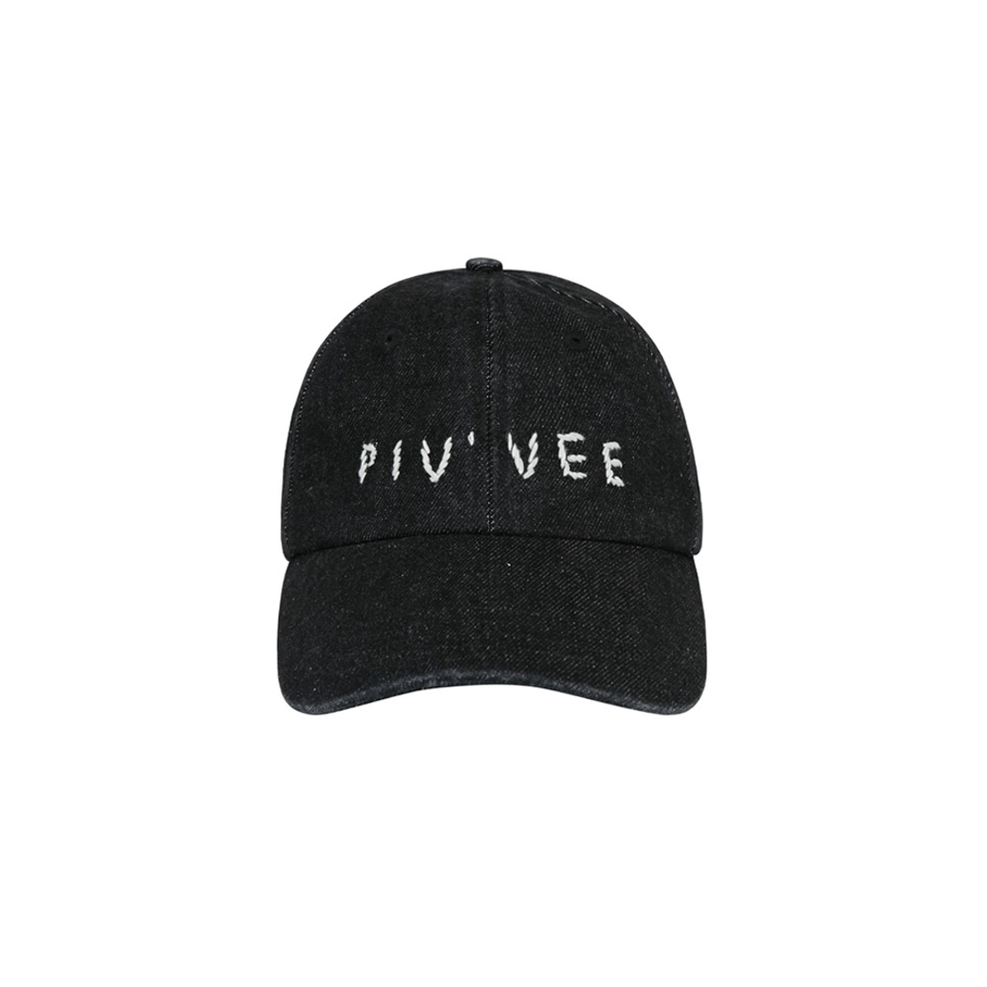 피브비 Hand-stitch Logo Ball Cap (ebony black) 상품 이미지 1