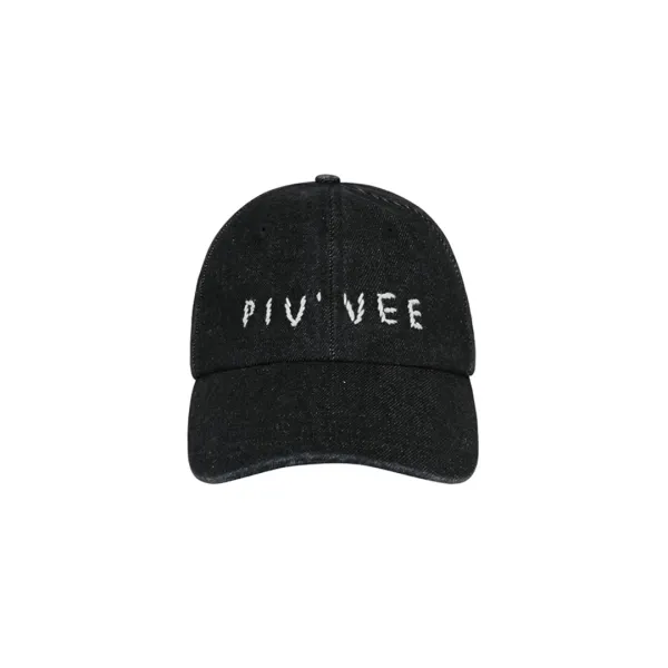 Hand-stitch Logo Ball Cap (ebony black)