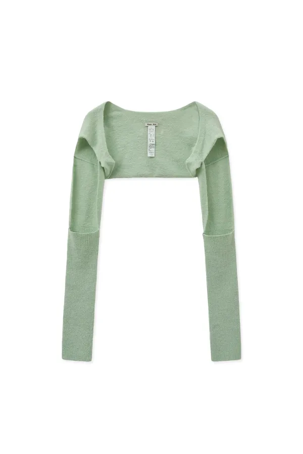 BOLERO KNIT MUFFLER IN LIGHT GREEN