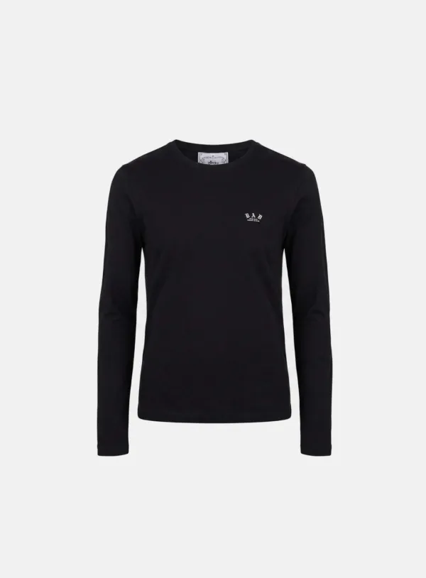 [10/14 발송] [w-tee26-020] BAD Mini Logo Fitted Long Sleeve T-Shirt - Black