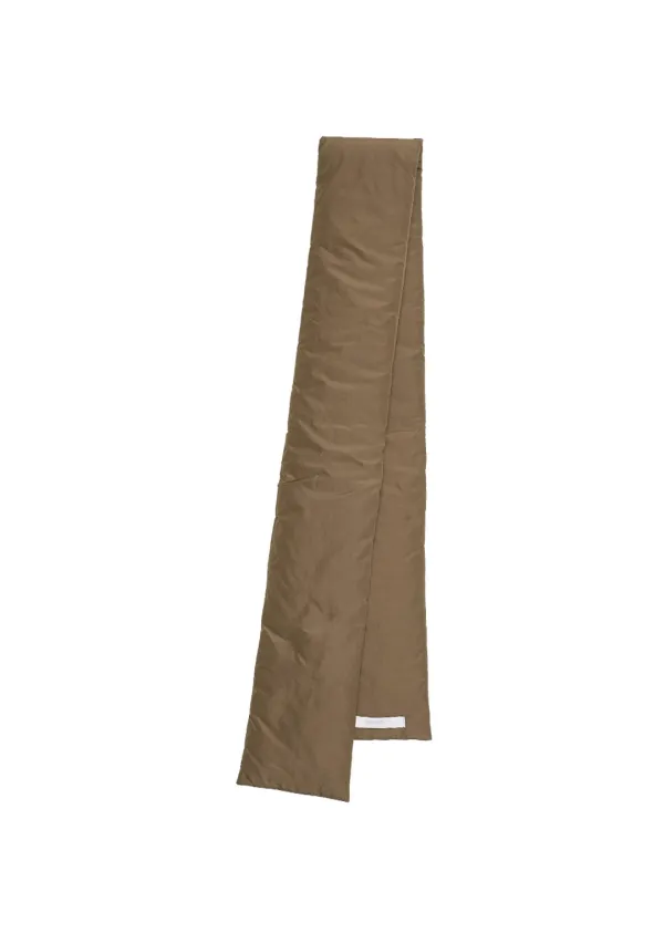 Silk taffeta belt scarf, Khaki