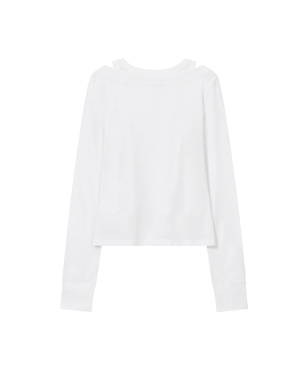 미세키서울 [레이 PICK] Layered line sheer long sleeve WHITE 상품 이미지 2