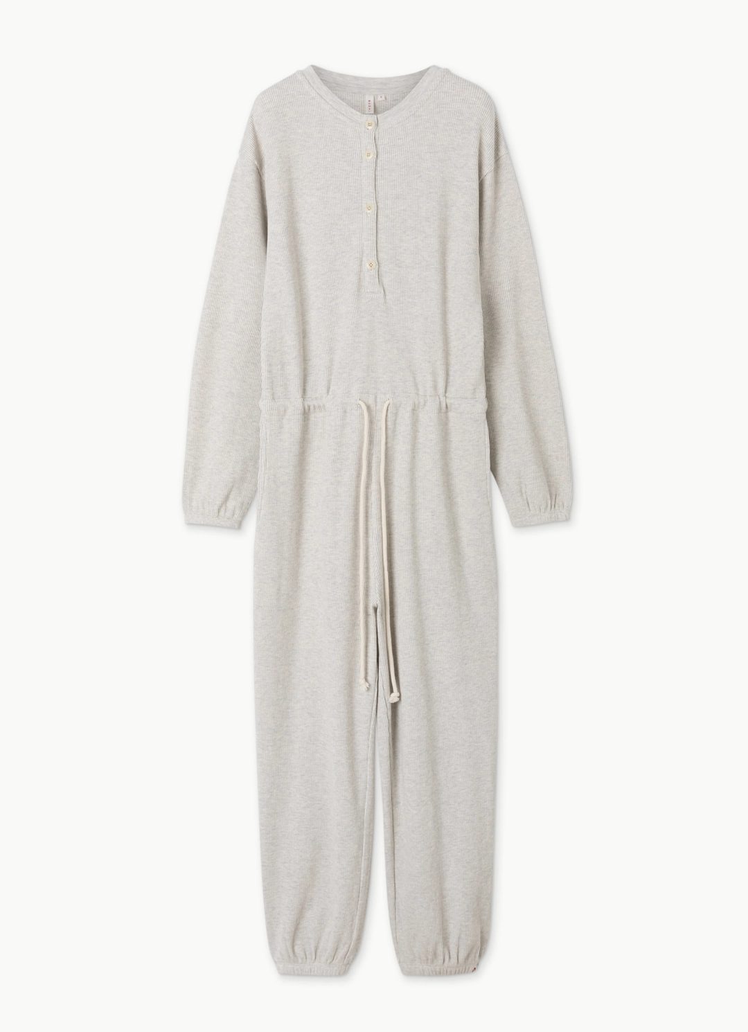 부디무드라 Henley neck overalls_Melange Grey 상품 이미지 1