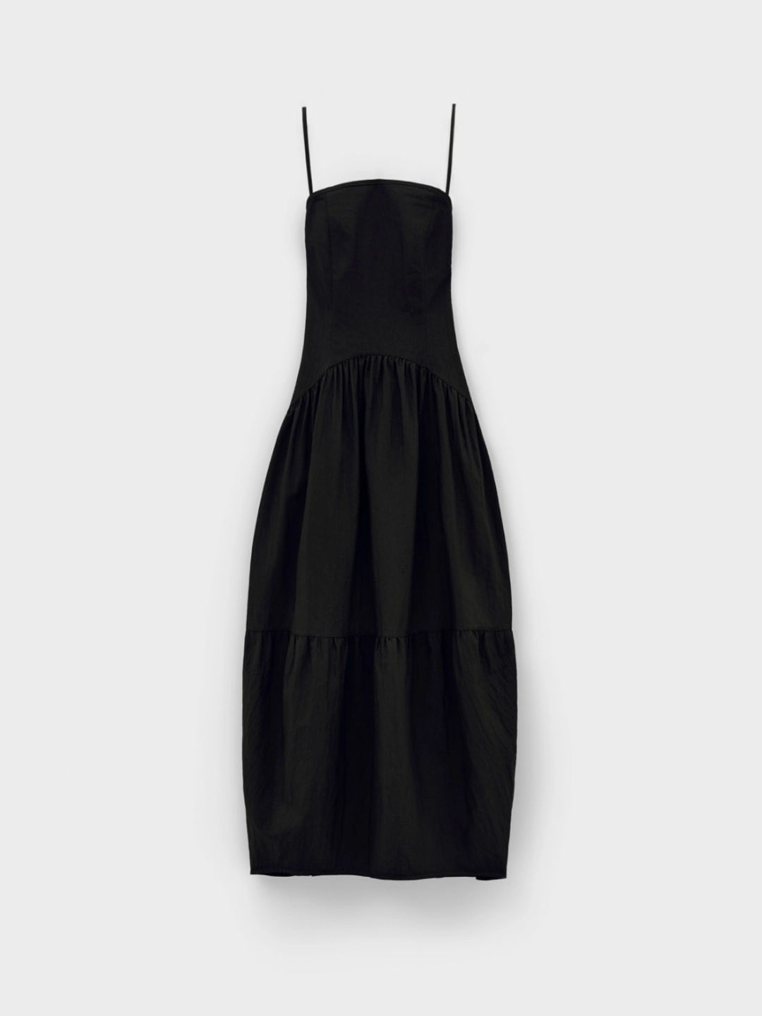 로우클래식 Back String Gather Dress_Black 상품 이미지 1