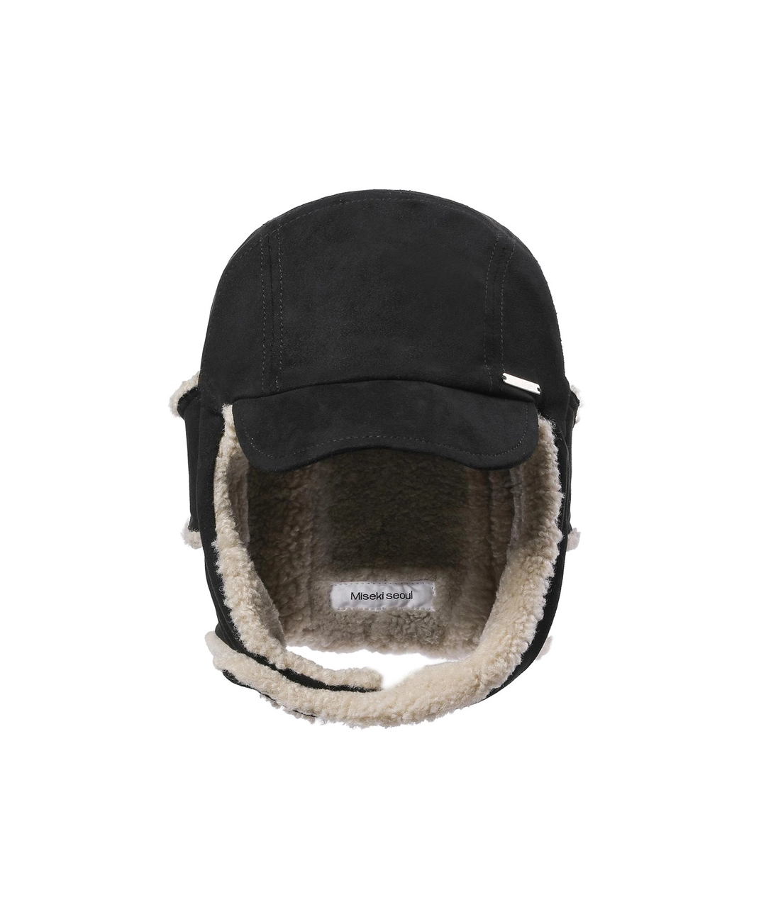 미세키서울 [10월 19일 발매] Button trapper hat BLACK 상품 이미지 2