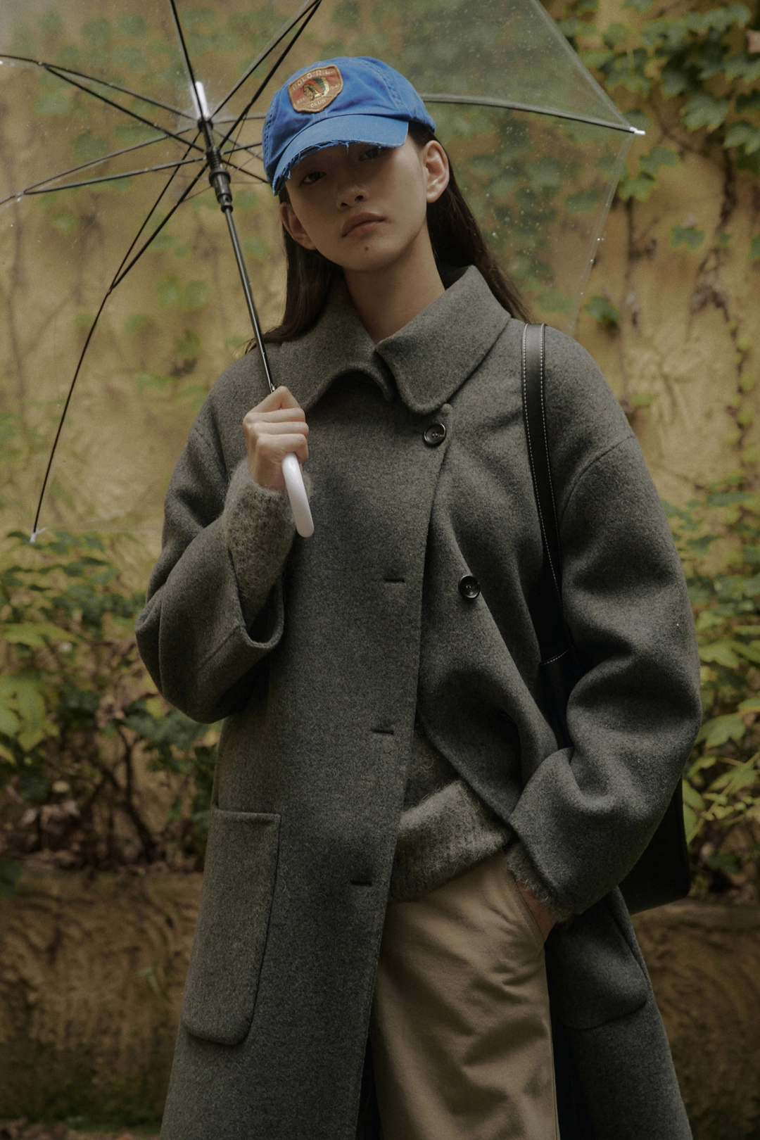 세이지먼트 WIDE COLLAR CASHMERE LONG HAND COAT_GRAY 상품 이미지 2