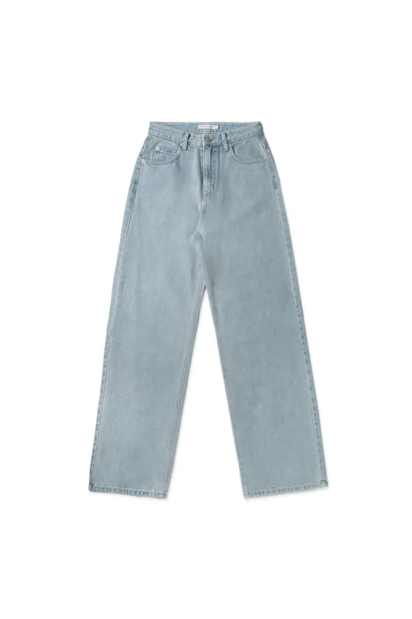 Pale denim pants