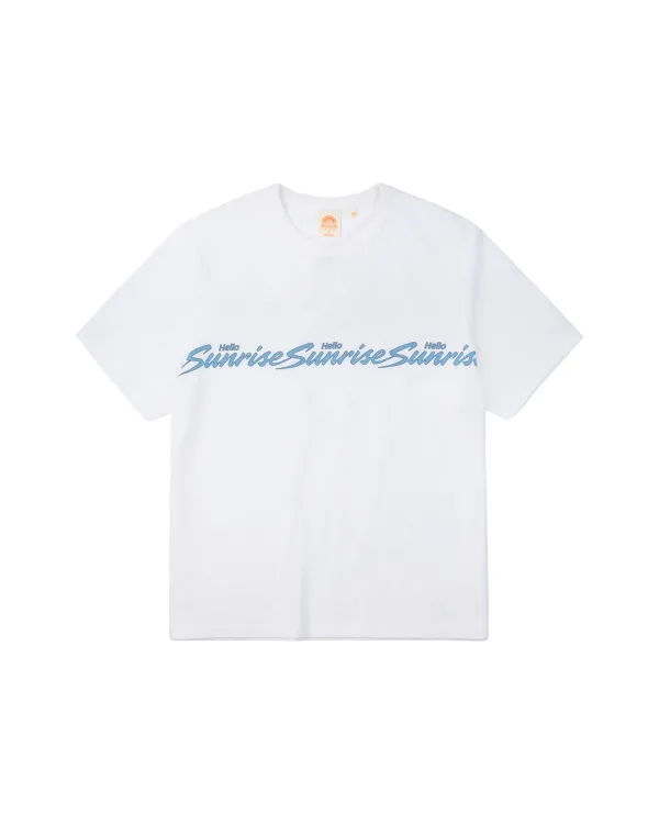 HS Wave Logo Tee_White