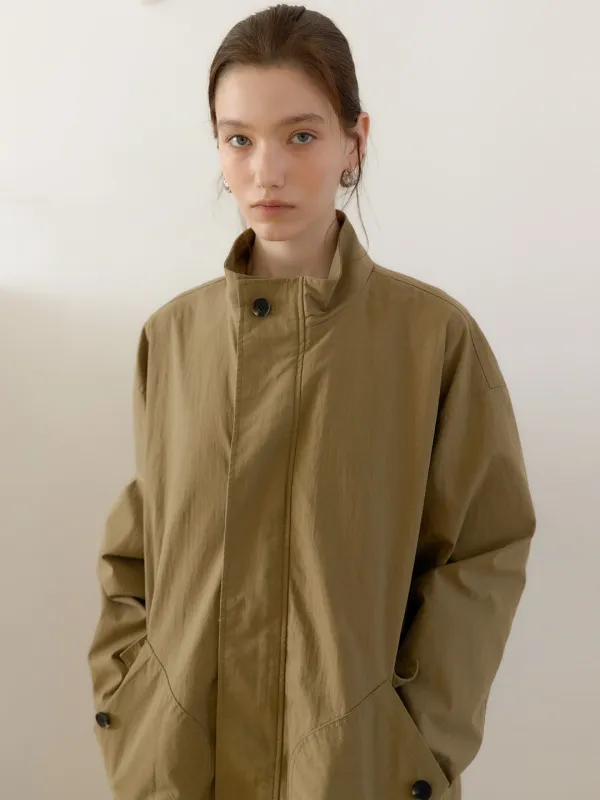 WASHED UTILITY FIELD JACKET [ KHAKI ]