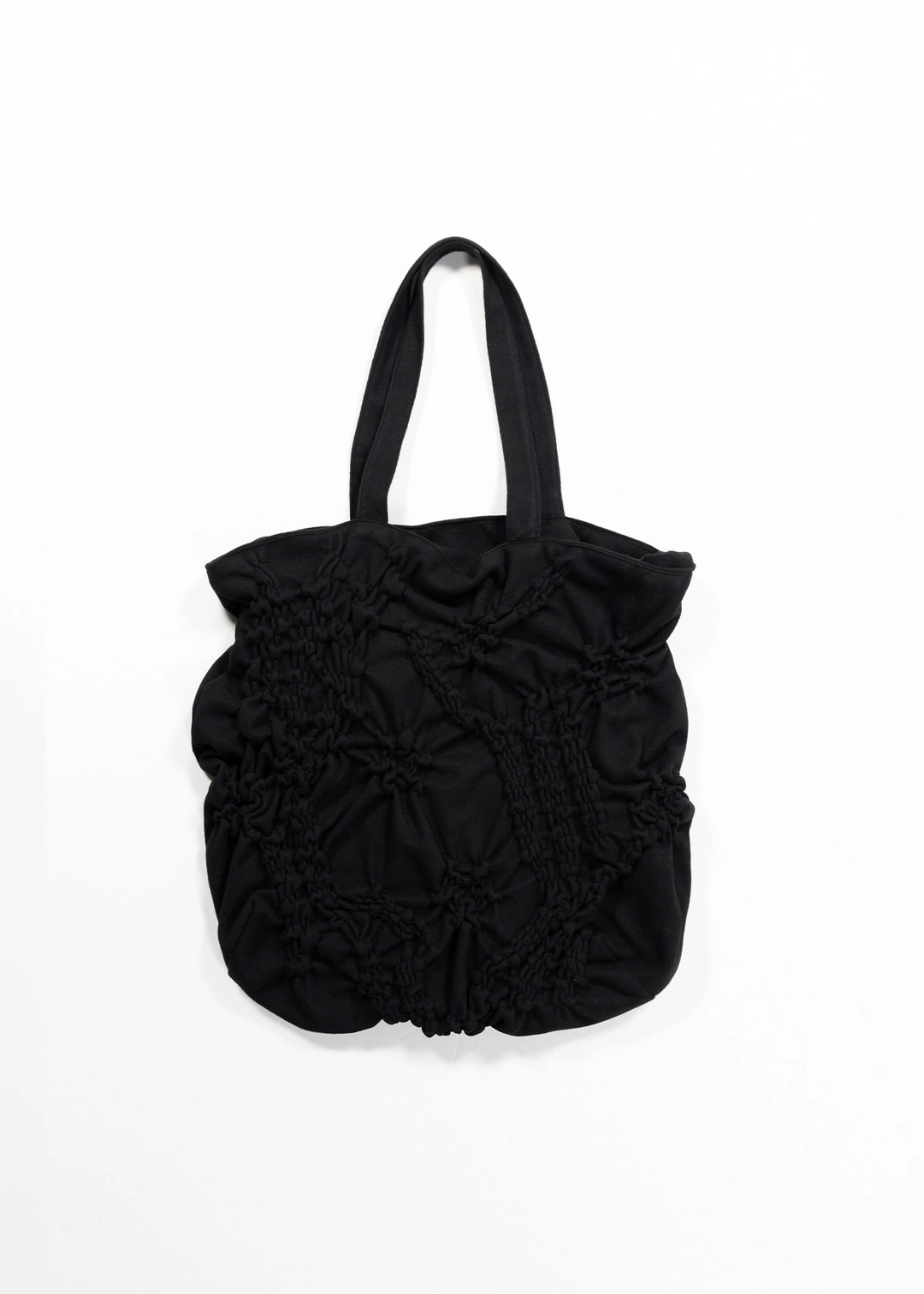 생긴 GATHERED STRUCTURED SHOULDER BAG - WOOL BLACK 상품 이미지 1