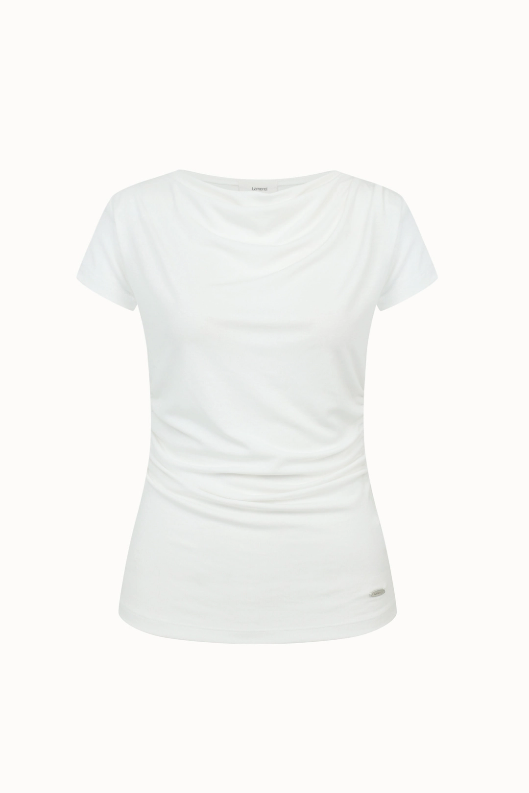 라메레이 Drape Neck Cap Sleeve T-Shirt[LMBFSUTT619]-2color 상품 이미지 1