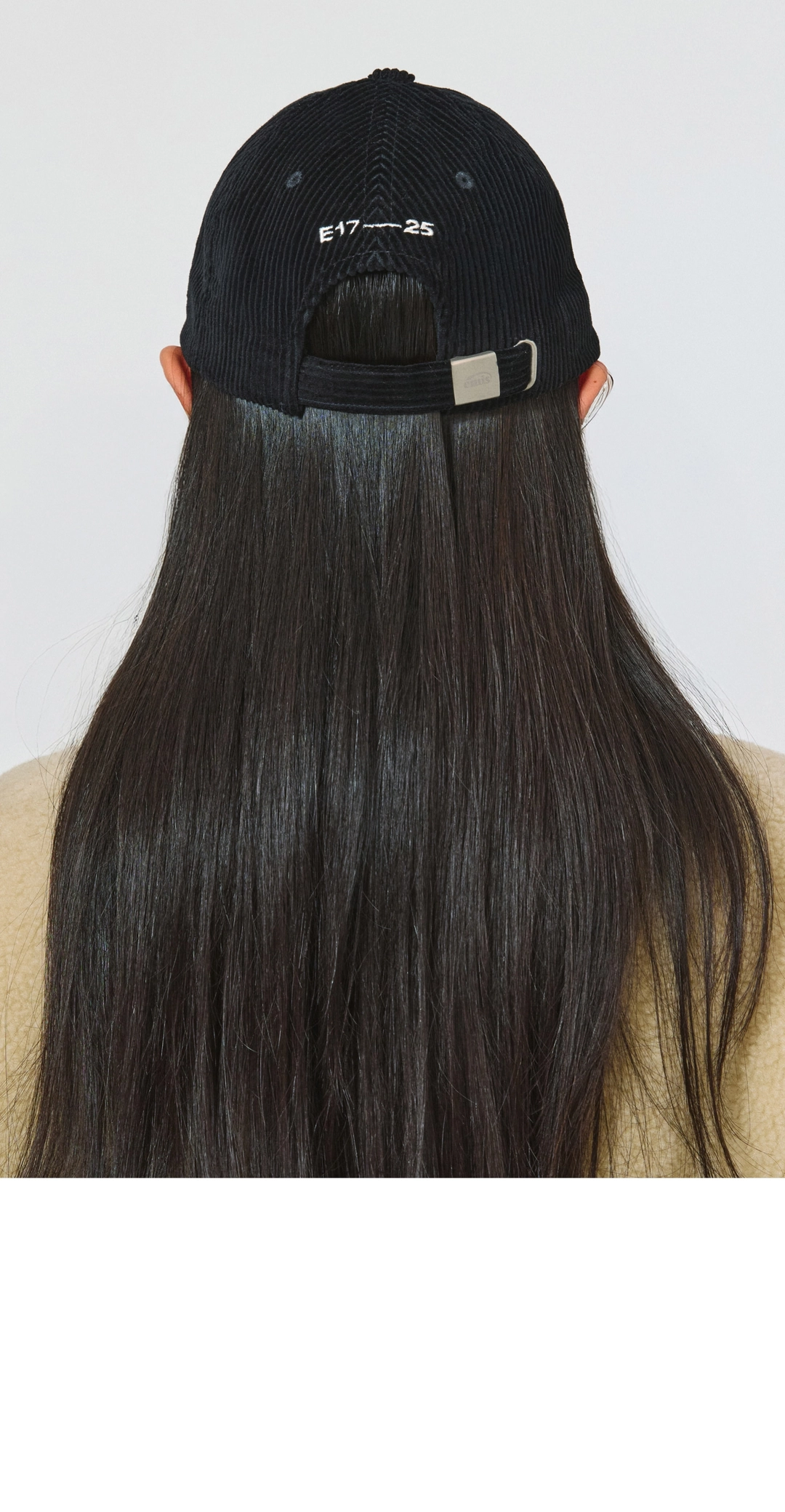이미스 RUBBER PATCH CORDUROY BALL CAP-BLACK 상품 이미지 2
