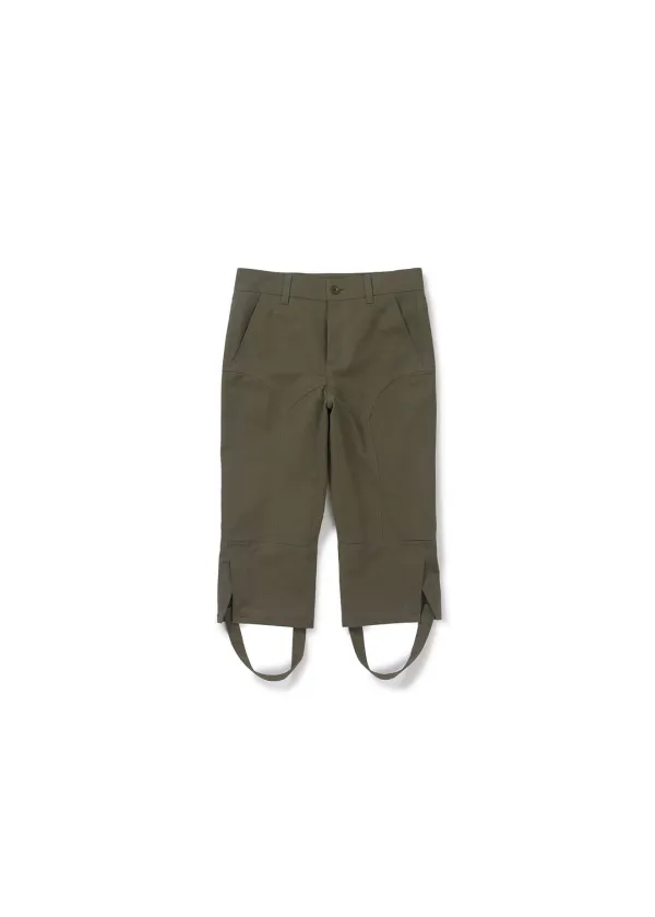 SLIM STRAP CAPRI PANTS (KHAKI)