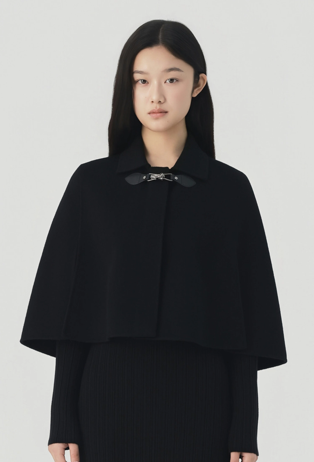 그레이스유 [9/28일 순차출고 예정] Lumiere Handmade Short Coat (Black) 상품 이미지 1