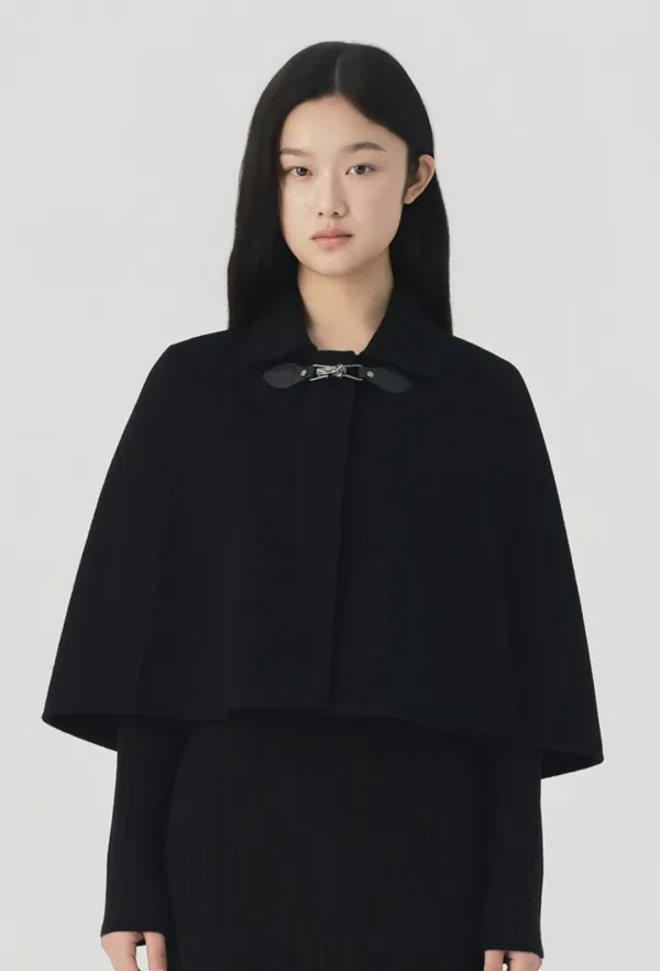 [9/28일 순차출고 예정] Lumiere Handmade Short Coat (Black)