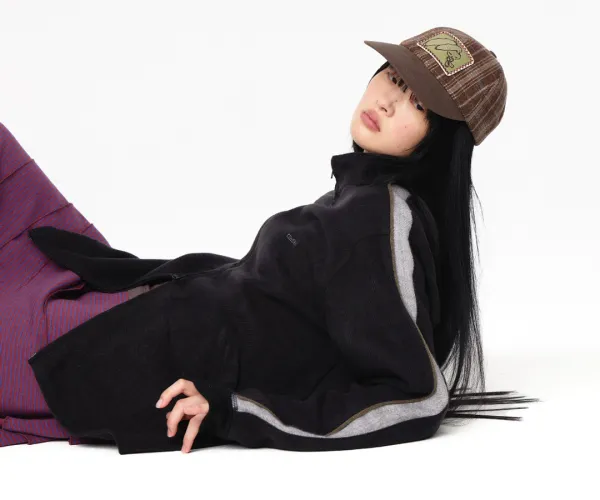 PEACH TWILL JACKET BLACK