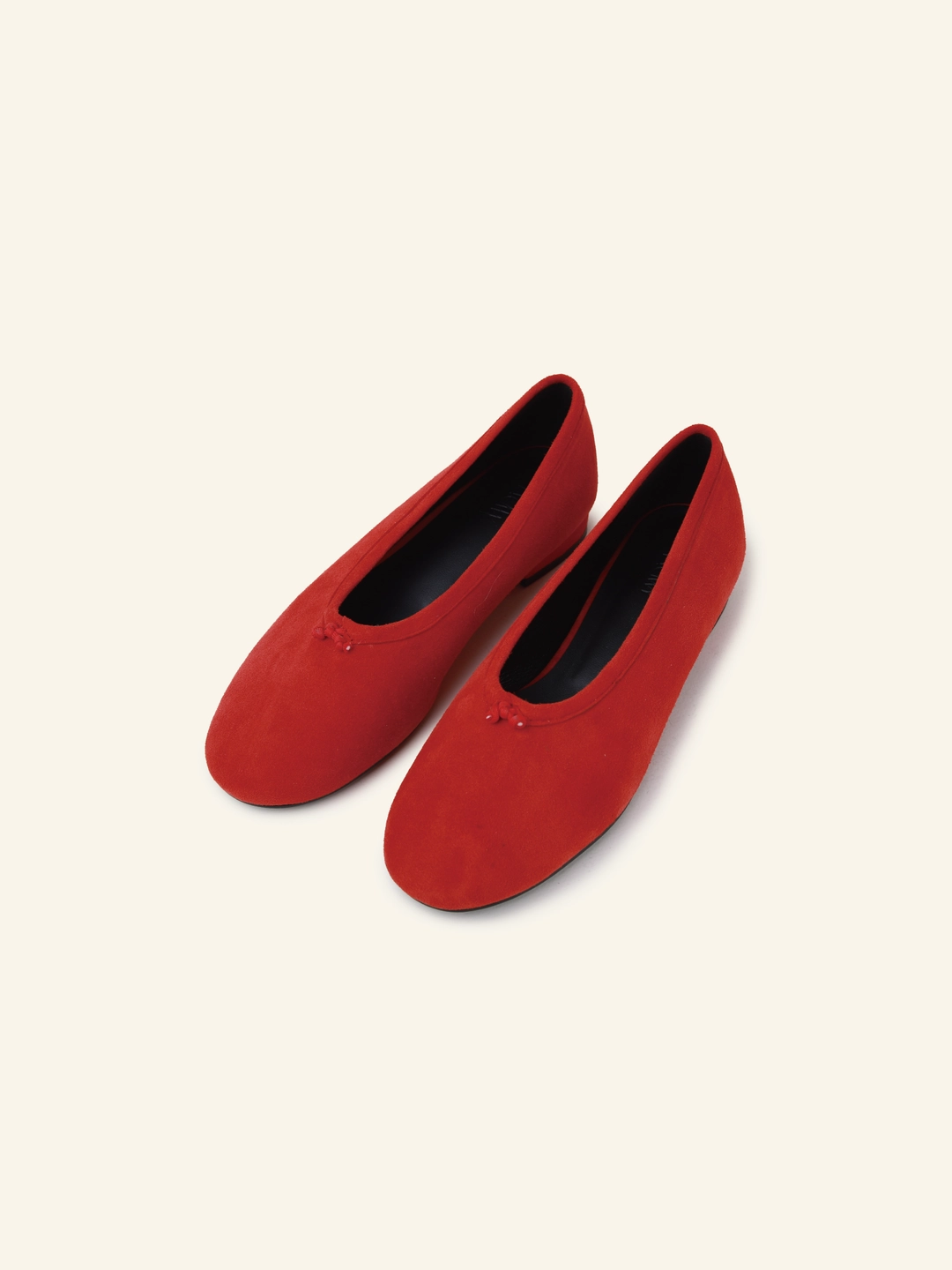 러브듀이 MOMO knot flat / 레드스웨이드 상품 이미지 1