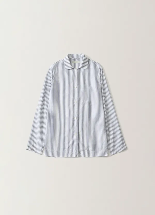 2ND / Mago stripe shirt (Navy stripe)