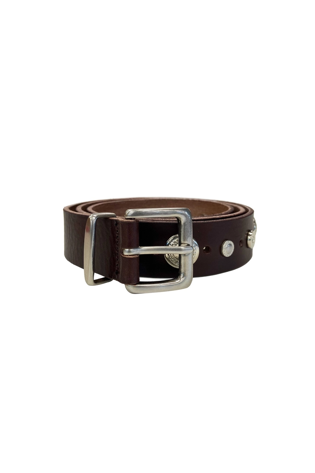 투머치택스 STUDDED LEATHER BELT (BLACK) 상품 이미지 1