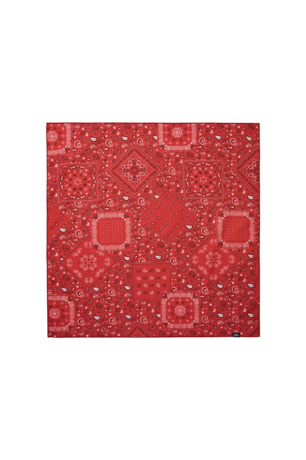 PAISLEY SCARF-RED
