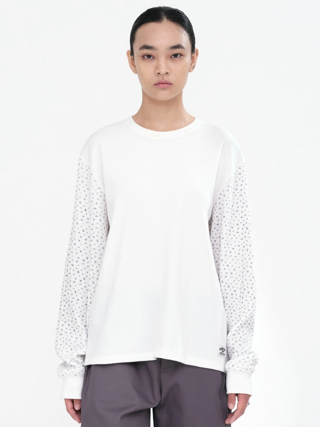 밀로 우먼 Floral Loose T-Shirt [Ivory] 상품 이미지 2