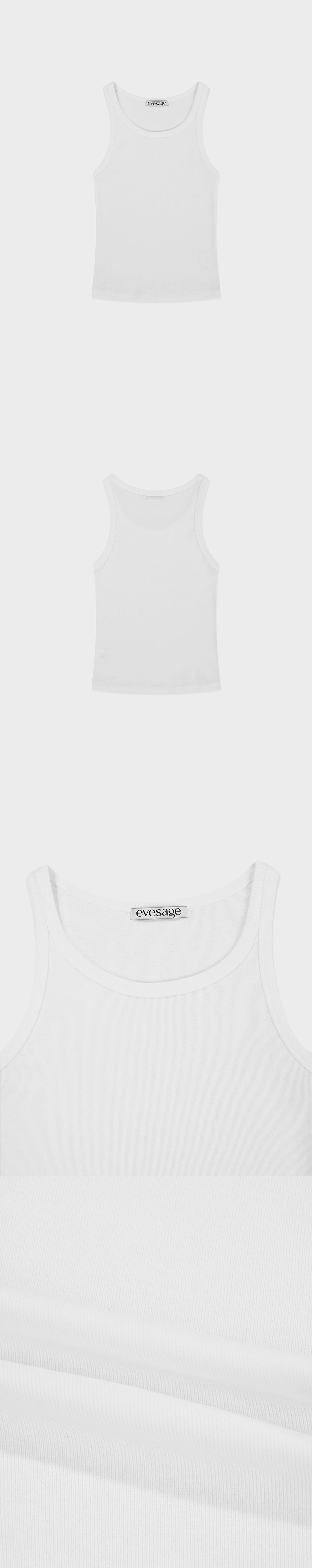 이브세이지 [6차 리오더] Basic tank top (Ivory) 상품 이미지 3