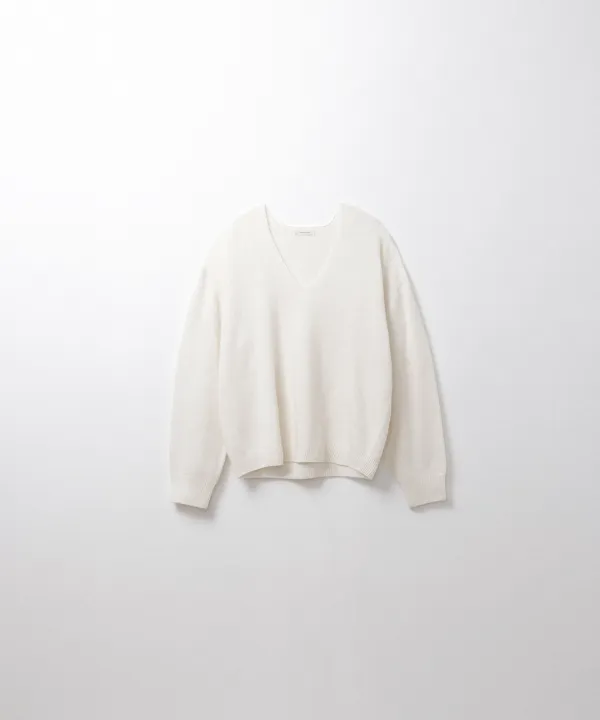 딥 브이넥 풀오버 (ivory)