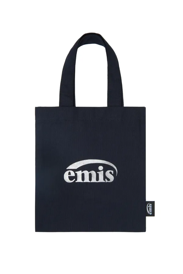 SILVER LOGO MINI ECO BAG-NAVY