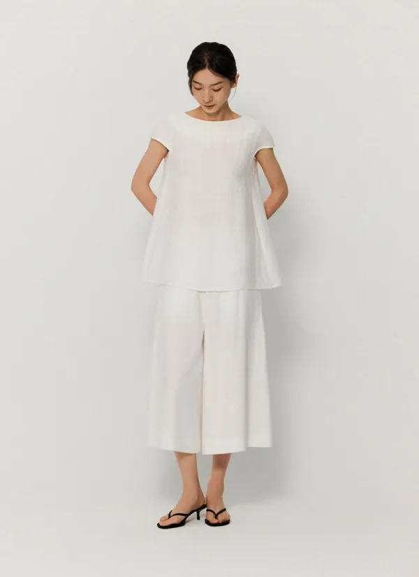 [2차 리오더] linen wide pants_white