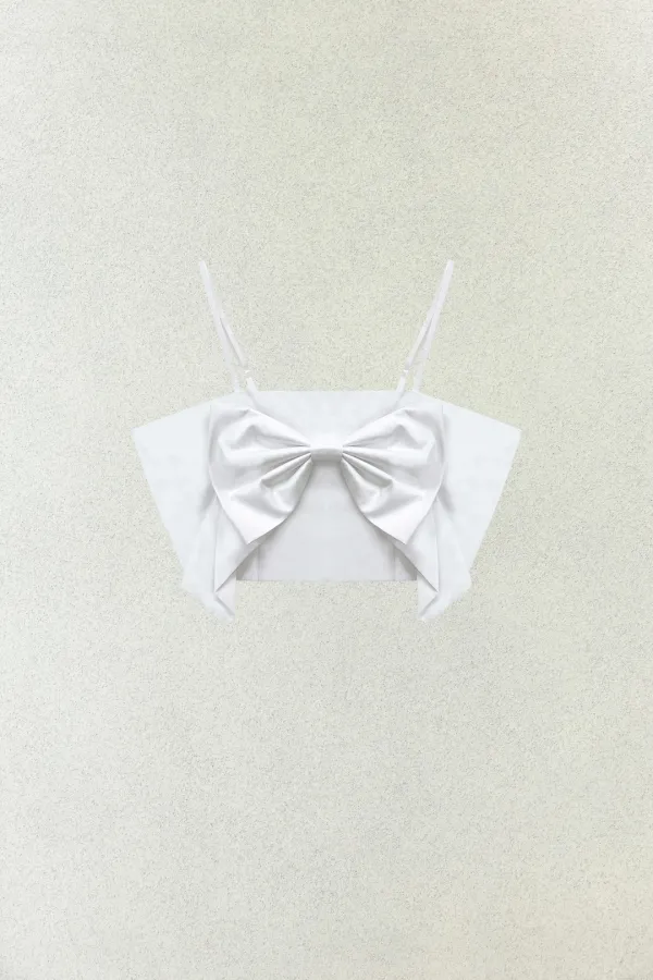 ARI RIBBON BUSTIER / WHITE