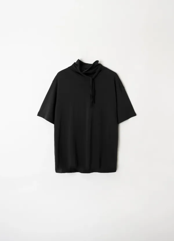 Flow Scarf T-shirt - Black