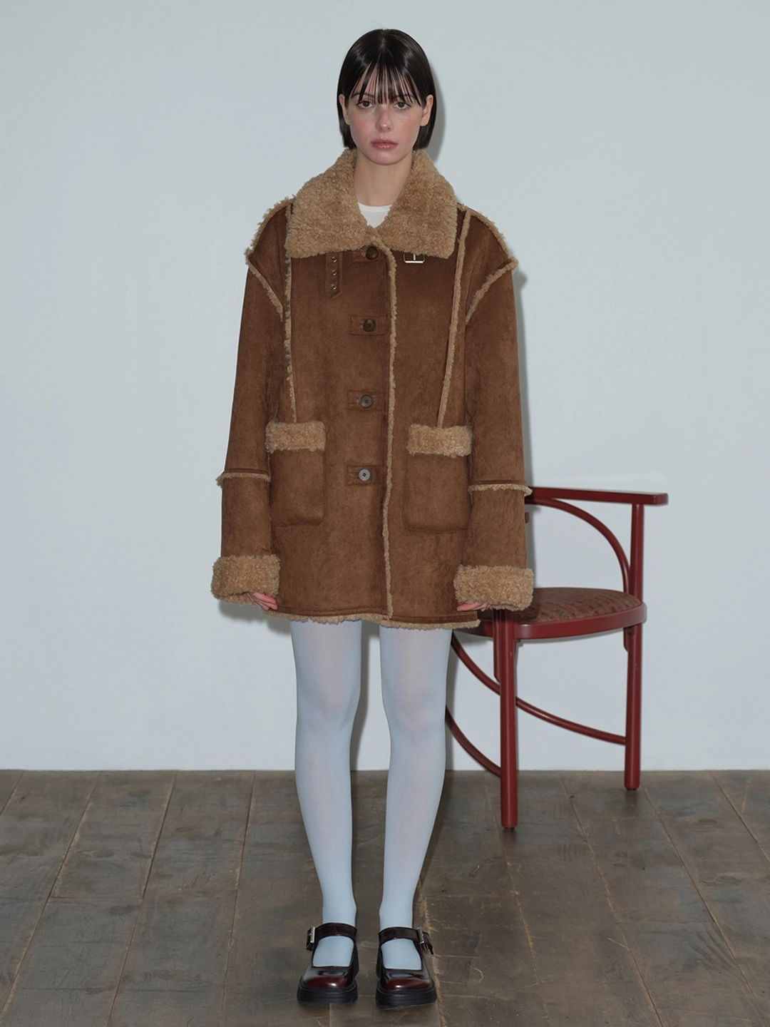 마가린핑거스 BUCKLE SUEDE MUSTANG (BROWN) 상품 이미지 2