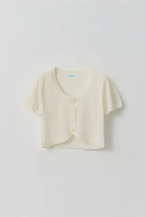 T/T Breeze crop cardigan (cream)