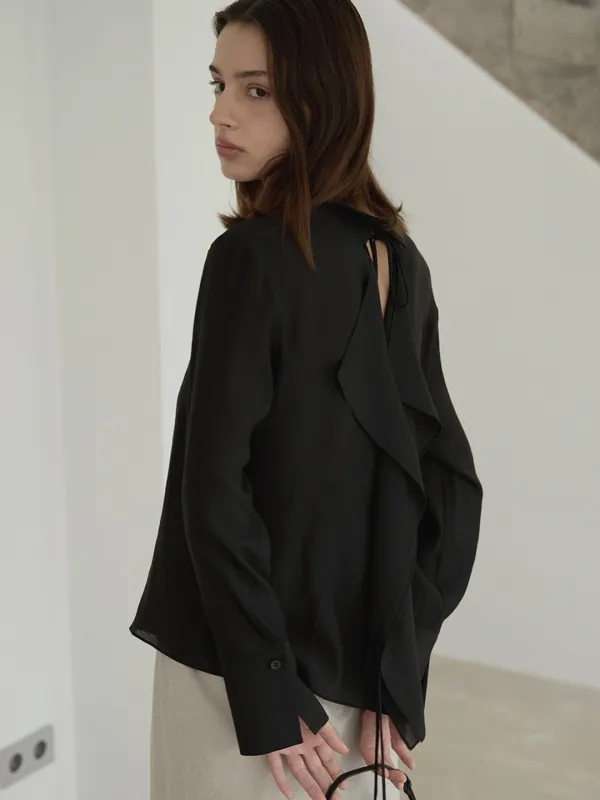 2way wing shirts - Black
