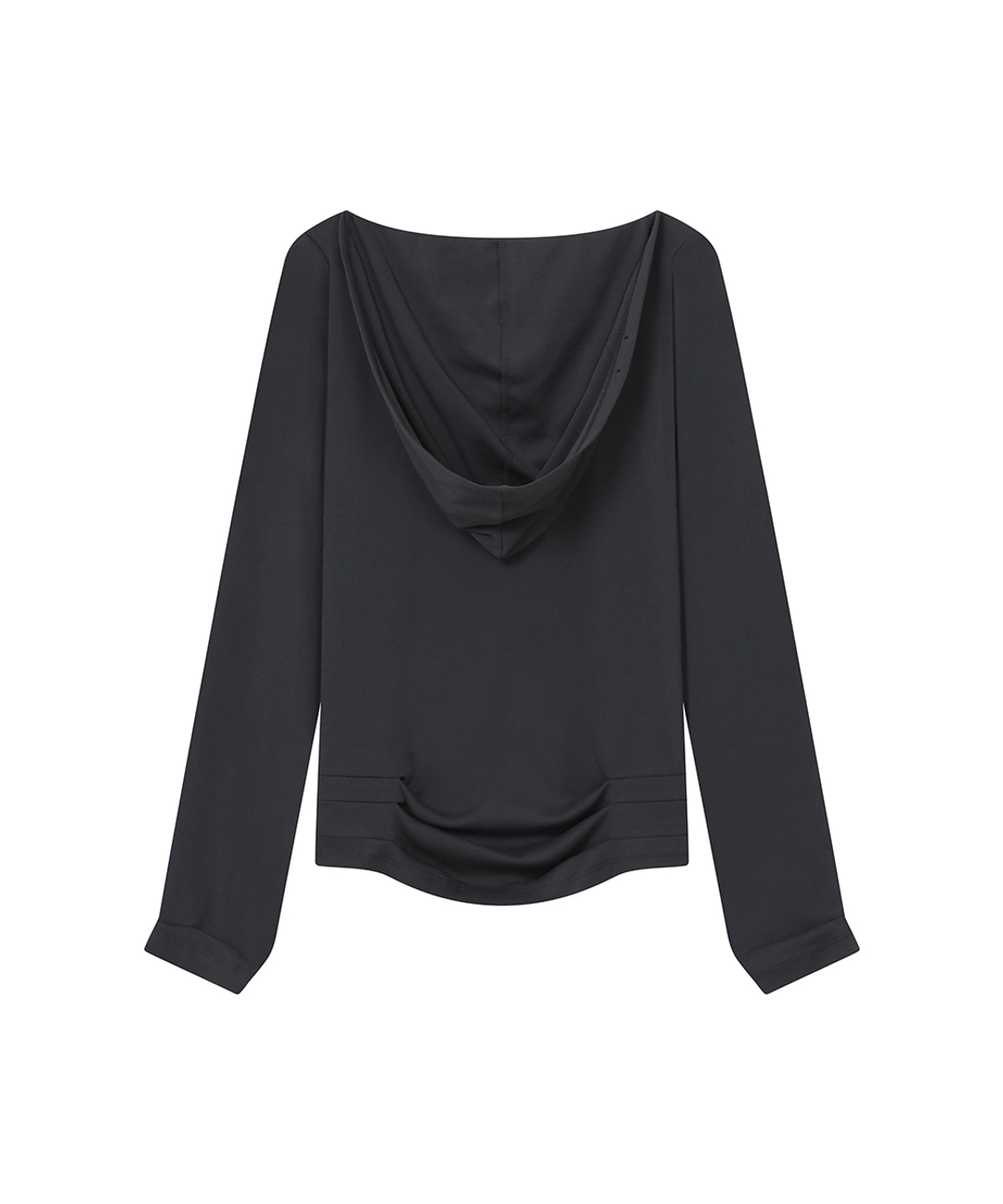 미세키서울 Cowl hoodie long sleeve CHARCOAL 상품 이미지 2