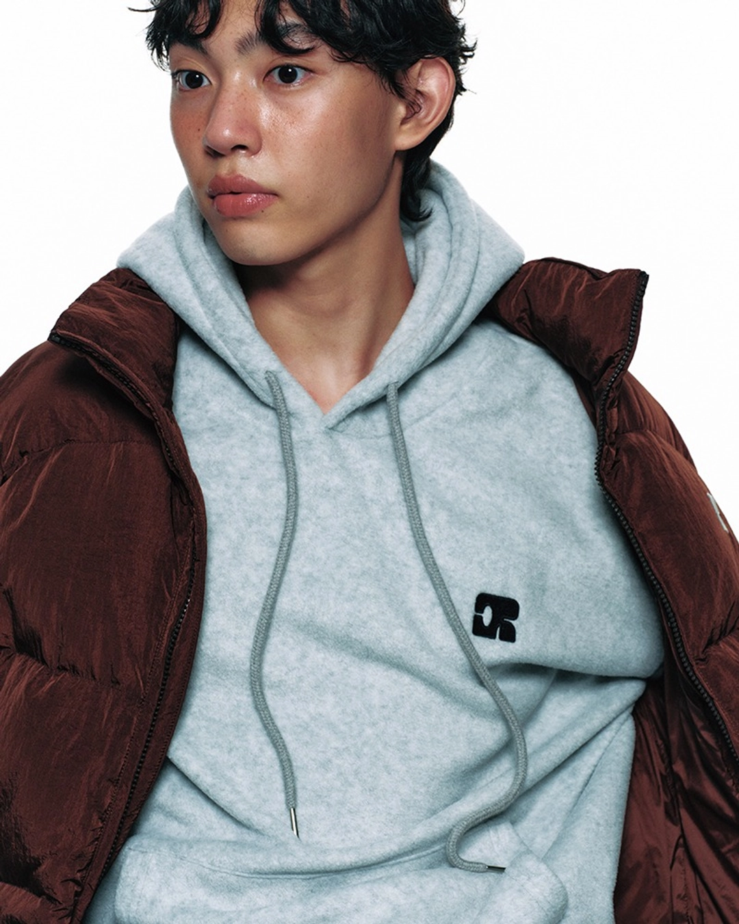 센토르 CENTAUR FLEECE HOODY_GREY 상품 이미지 1