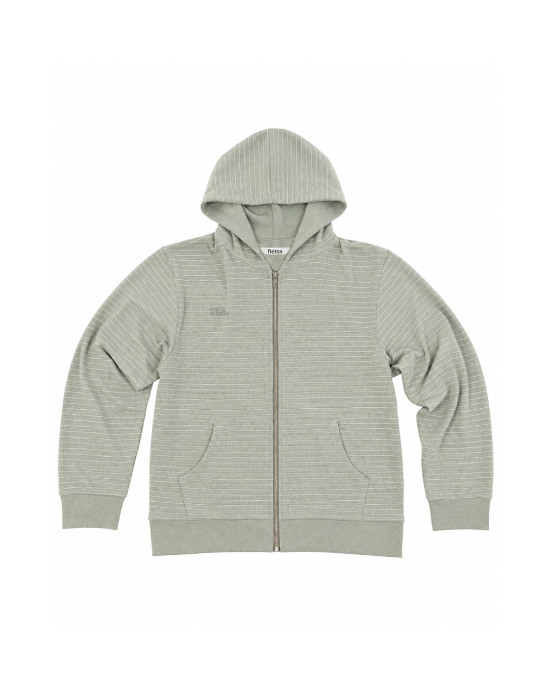 플레따 Stripe Angora Hoodie_Mint 상품 이미지 3